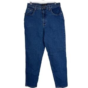Gloria Vanderbilt Stretch Jeans Women's 16 Medium Blue Denim‎ High Rise Tapered